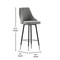 Flash Furniture BR 30" LeatherSoft Stools with Chrome Accents, 2PK SY-807-30-GY-GG - alternate 6